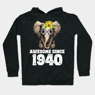 Awesome since 1940 80 Years Old Bday Gift 80th Birthday Hoodie